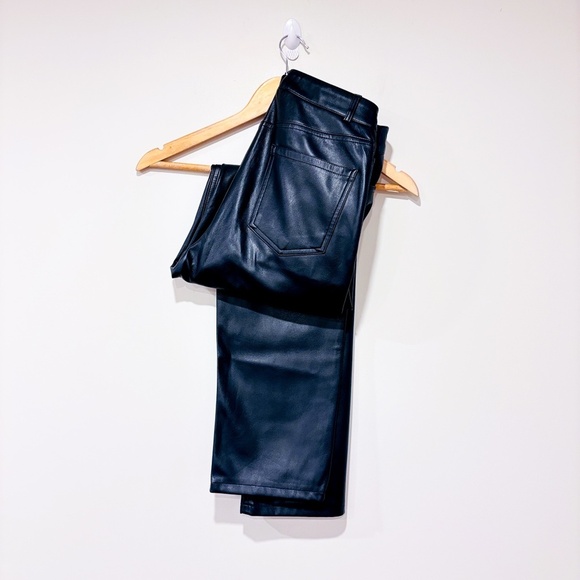 DYNAMITE Faux leather black high rise pants - Picture 2 of 10